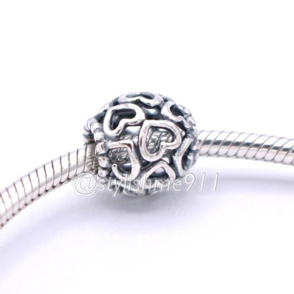 Authentic PANDORA Open Your Heart Charm - 790964 - Picture 4 of 9